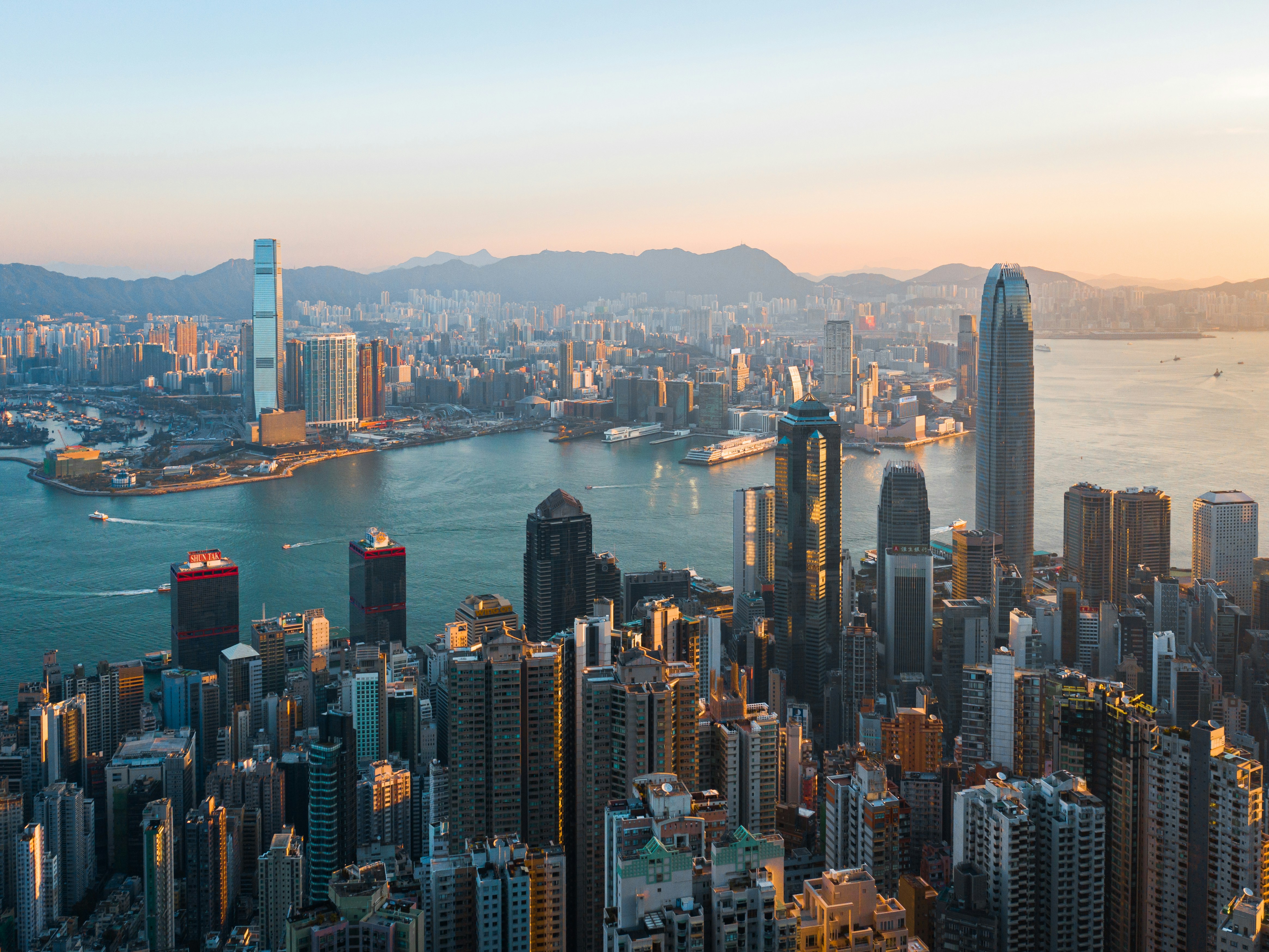 Hong Kong Victoria Harbour skyline